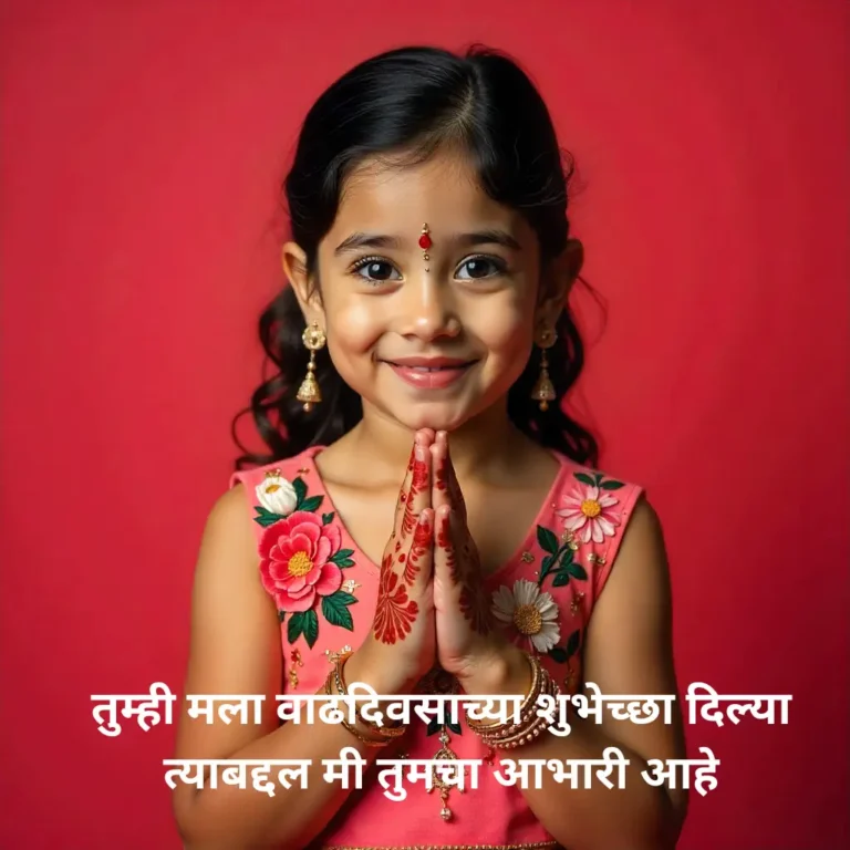 Thanks for Birthday Wishes in Marathi