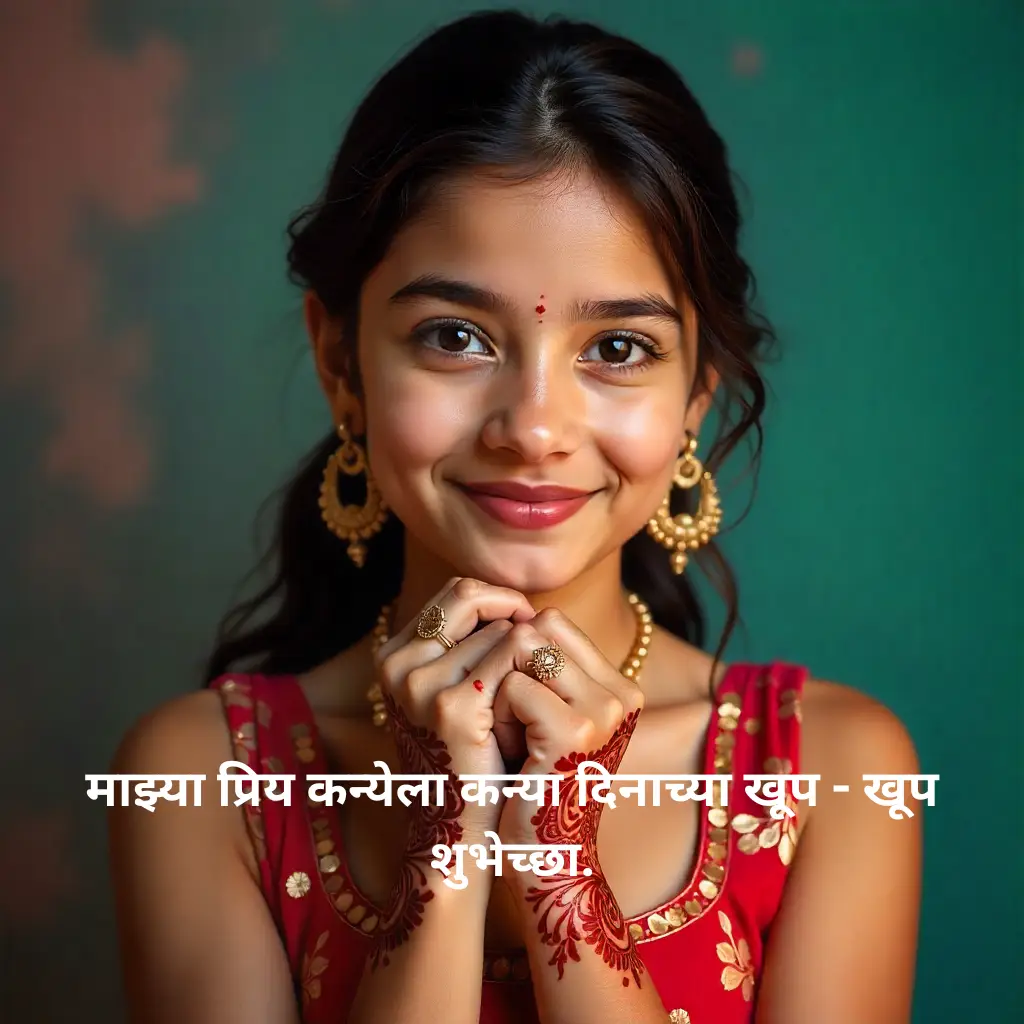 Happy Daughters Day in Marathi