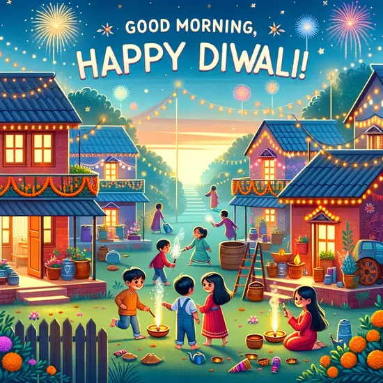 Good Morning Happy Diwali